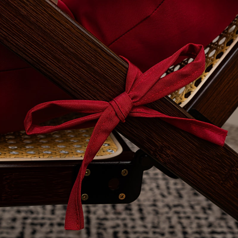 Coussin de chaise longue 120 cm, dossier et assise, rouge