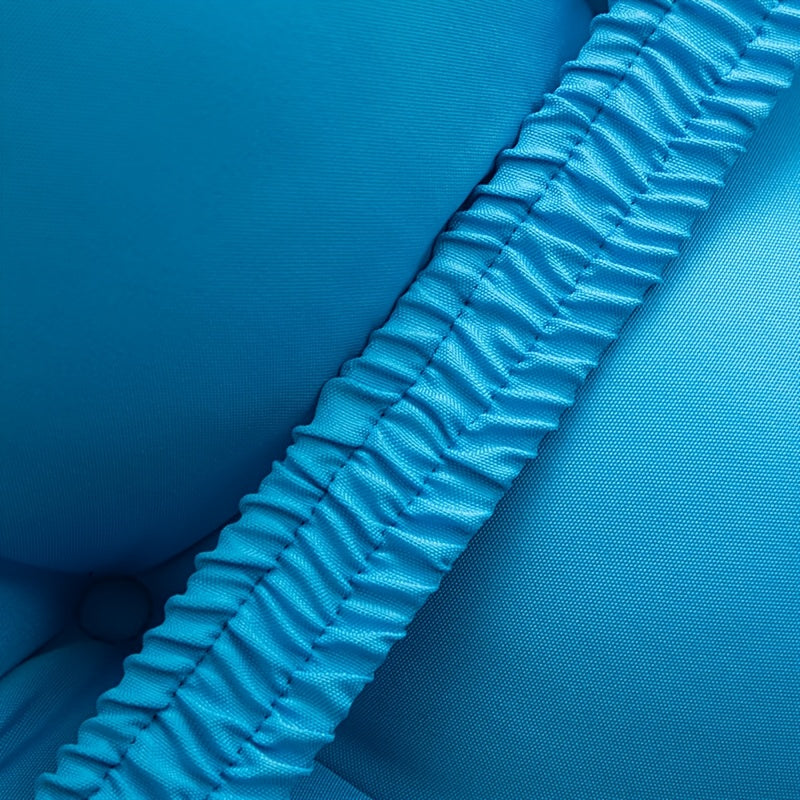 Coussin de chaise longue 120x50 cm en toile Oxford bleu