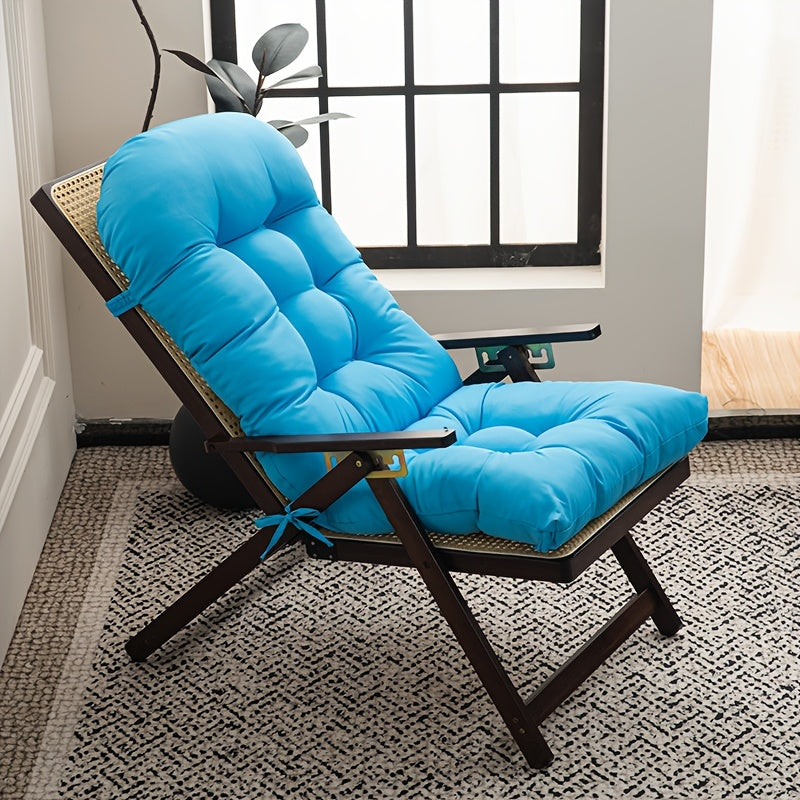 Coussin de chaise longue 120x50 cm en toile Oxford bleu