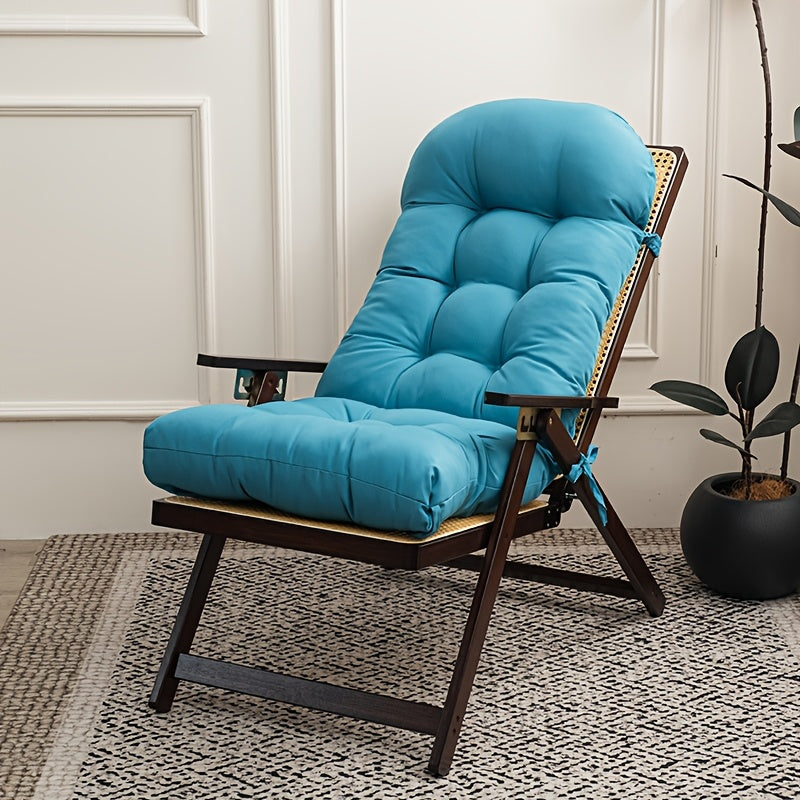 Coussin de chaise longue 120x50 bleu lac en toile Oxford