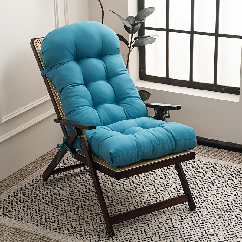 Coussin de chaise longue 120x50 bleu lac en toile Oxford