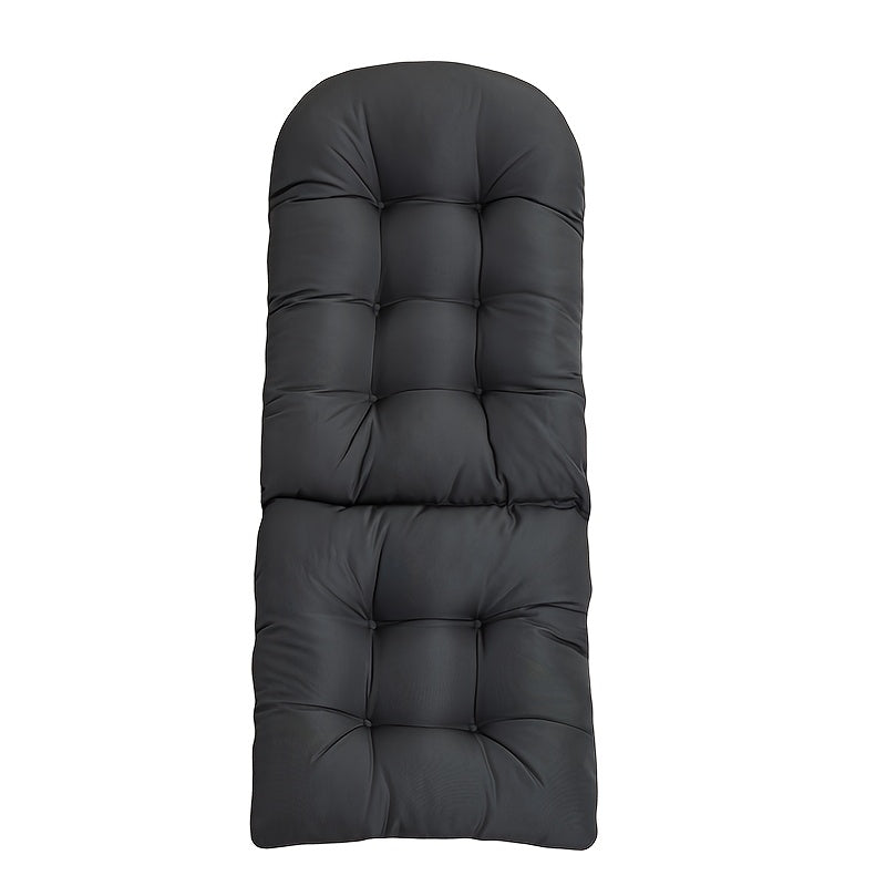 Coussin de chaise longue matelassé 120x50 cm, gris foncé