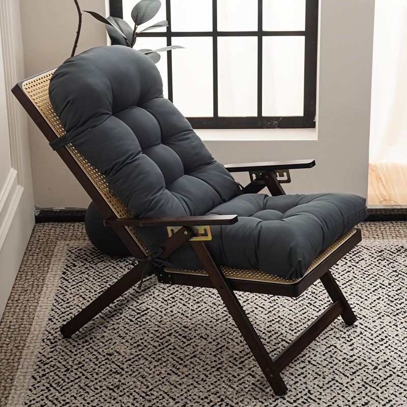 Coussin de chaise longue matelassé 120x50 cm, gris foncé