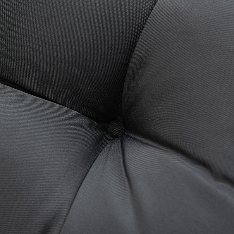 Coussin de chaise longue matelassé 120x50 cm, gris foncé