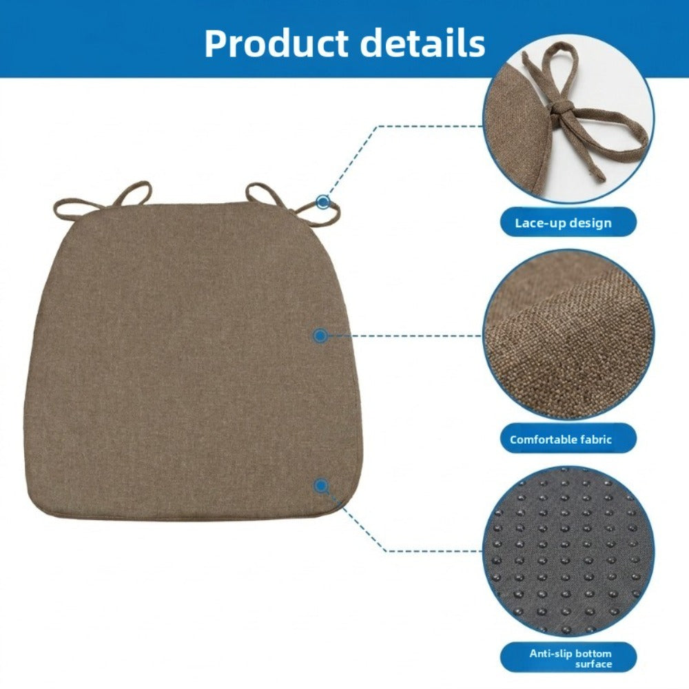 Coussin de chaise en mousse 44x41x5 cm, housse déhoussable