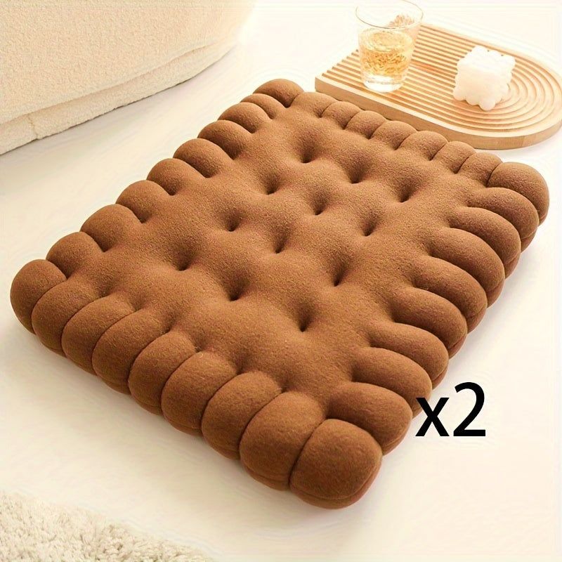 Tapis à biscuits carré-marron foncé