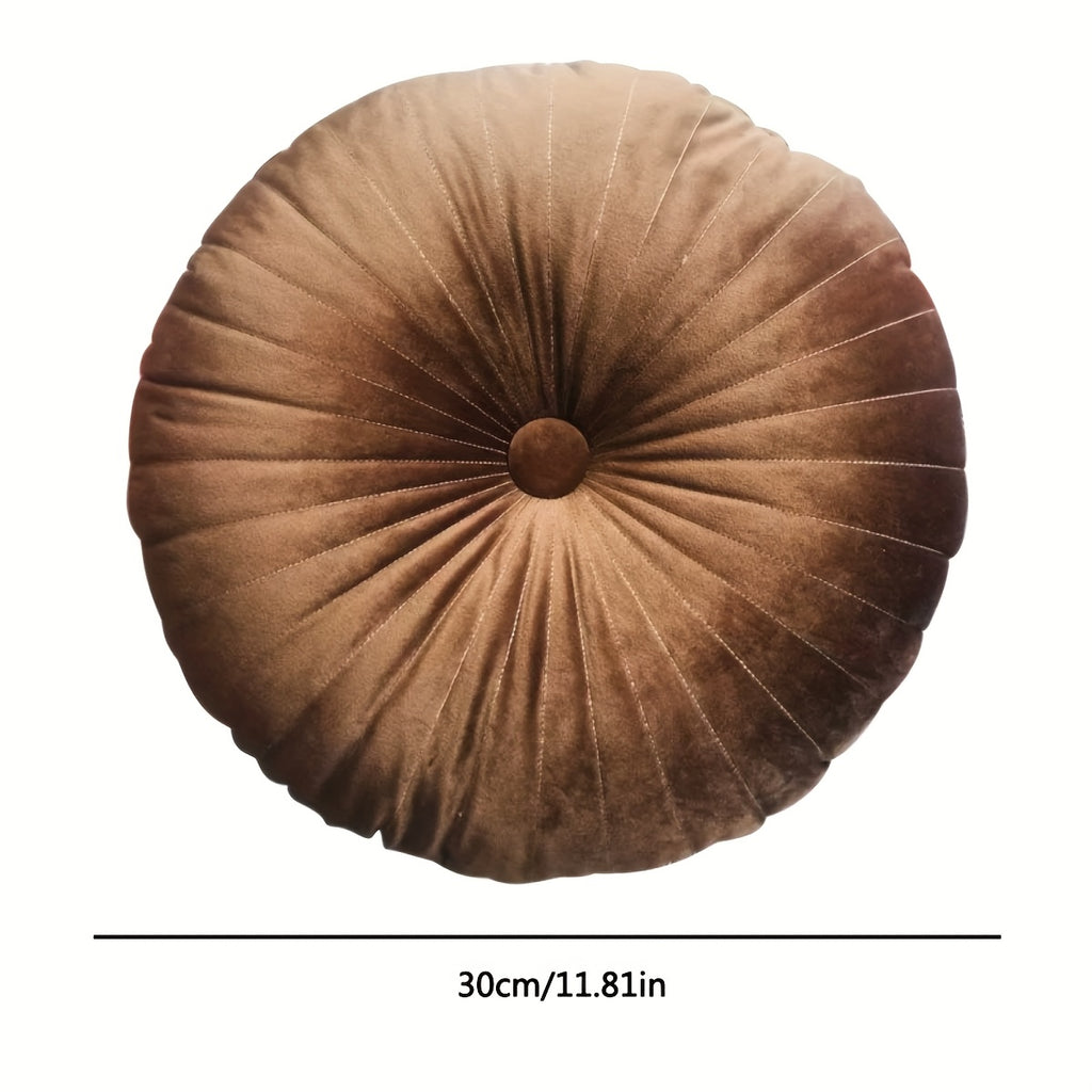 Coussin de chaise rond en velours plissé, 8 — vue 5
