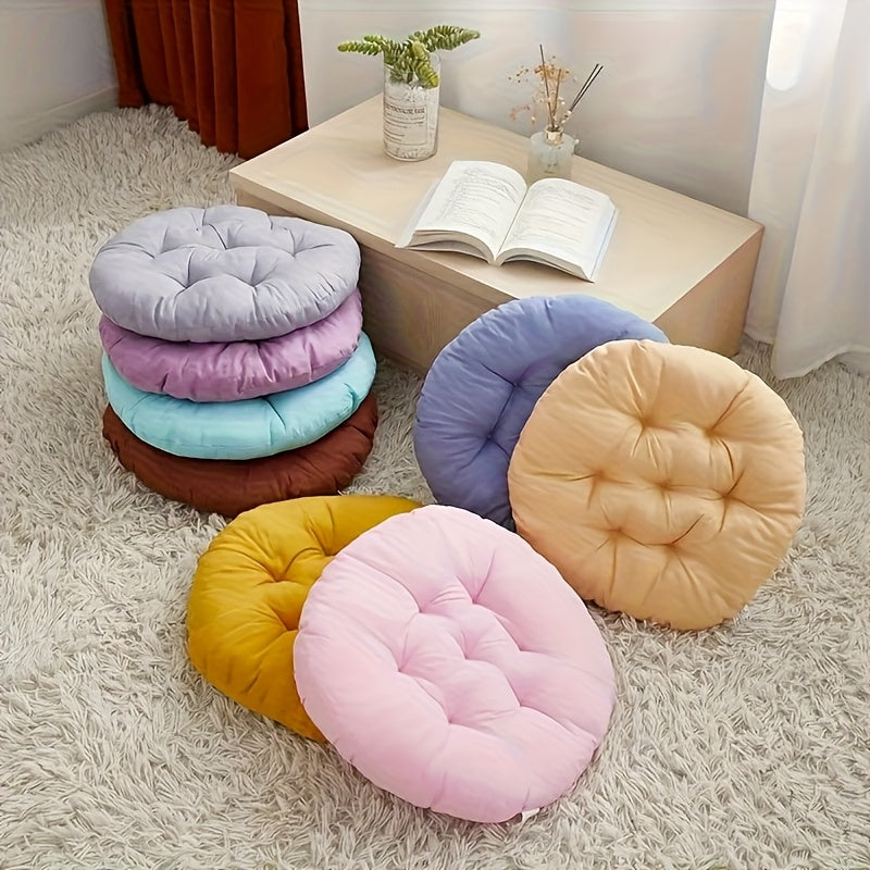 Coussin de chaise rond 37,5 cm mousse à mémoire, lot de 4