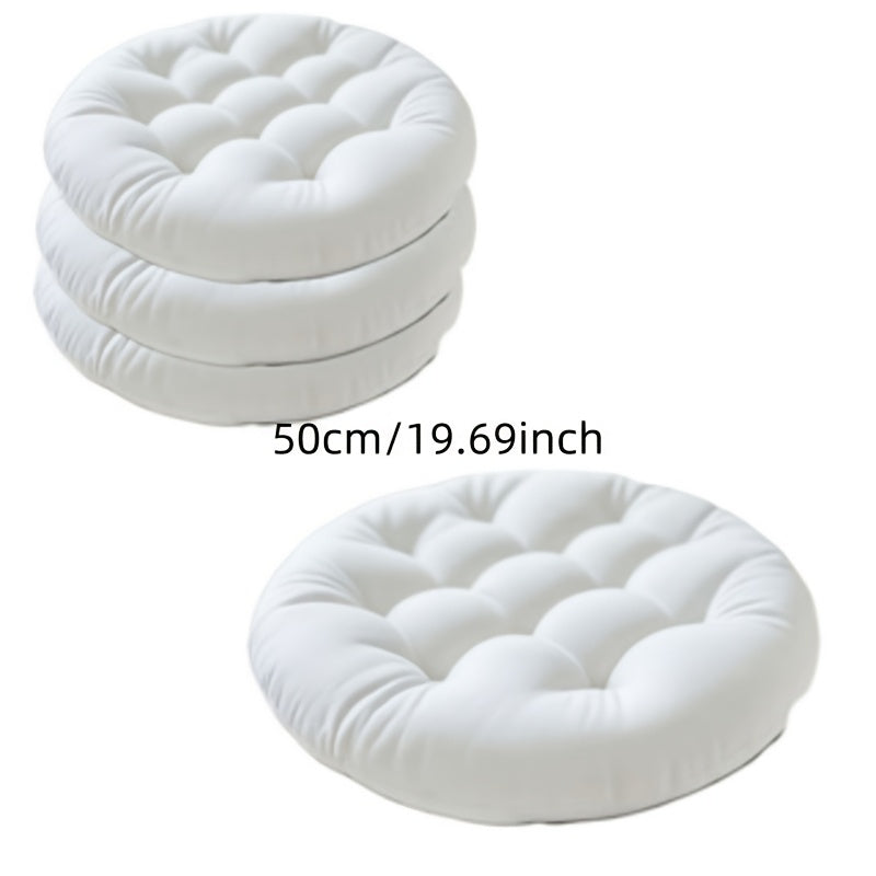 Coussin de chaise rond Ø 50 cm épais, vendu par lot de 4