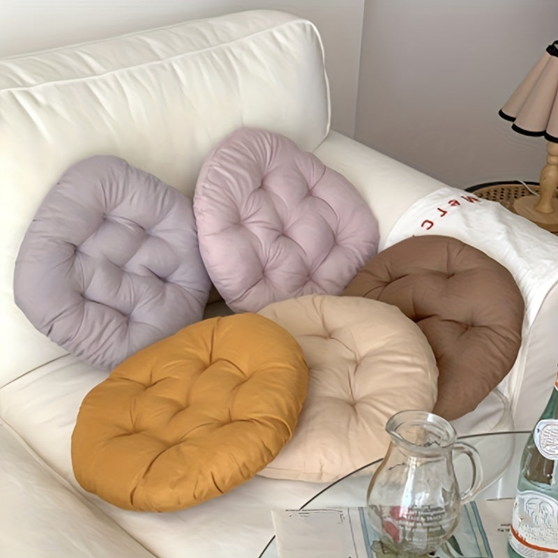 Coussin de chaise rond Ø 35 cm, 6 teintes Morandi douces