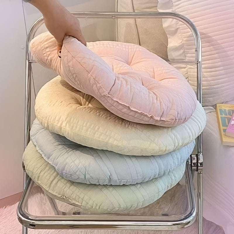Coussin de chaise rond ou carré 40 cm épais, lot de 2 pièces