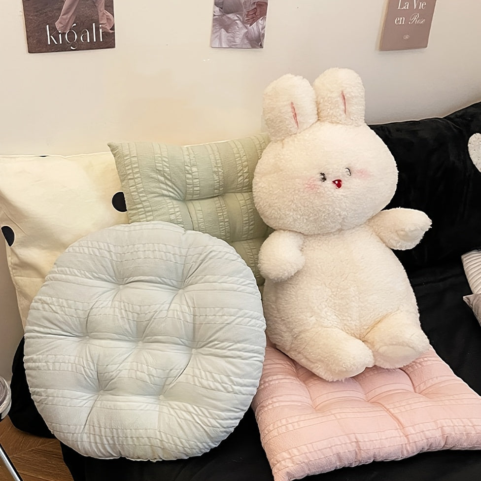 Coussin de chaise rond ou carré 40 cm épais, lot de 2 pièces