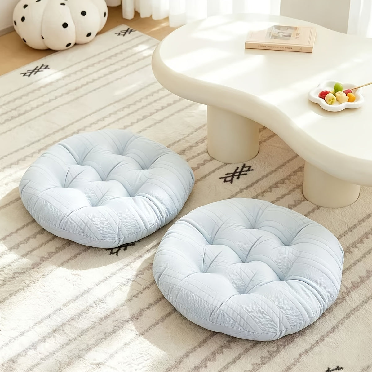 Bleu / rond (40.64x40.64cm) 2pcs
