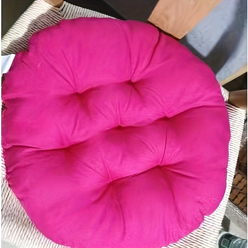Coussin de chaise rond épais capitonné, lot de 2, 15 coloris