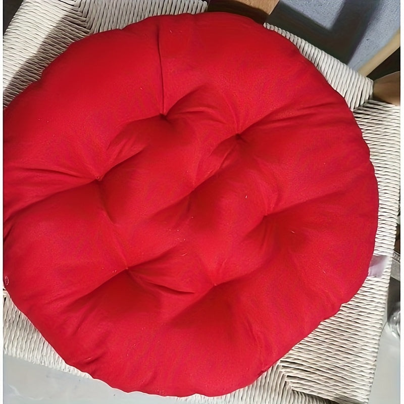 Coussin de chaise rond épais capitonné, lot de 2, 15 coloris