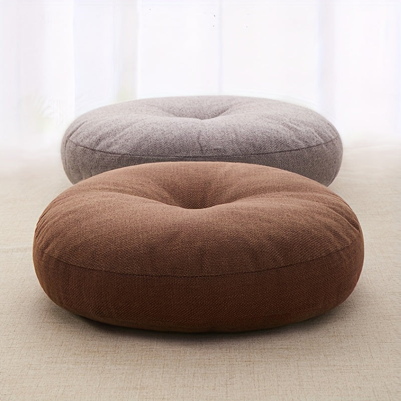 Coussin de chaise rond façon zafu japonais, 39 cm, 6 teintes