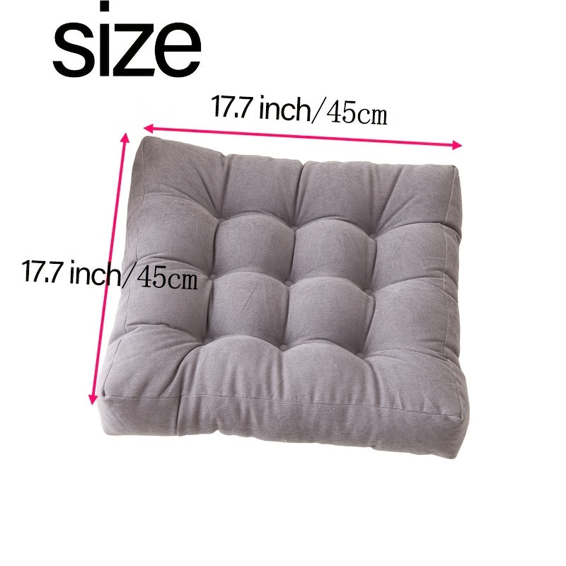 Coussin de chaise et de sol carré 45x45 cm, 10 cm d'épaisseur