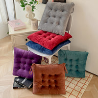Coussin de chaise en velours, d'épaisseur, par six