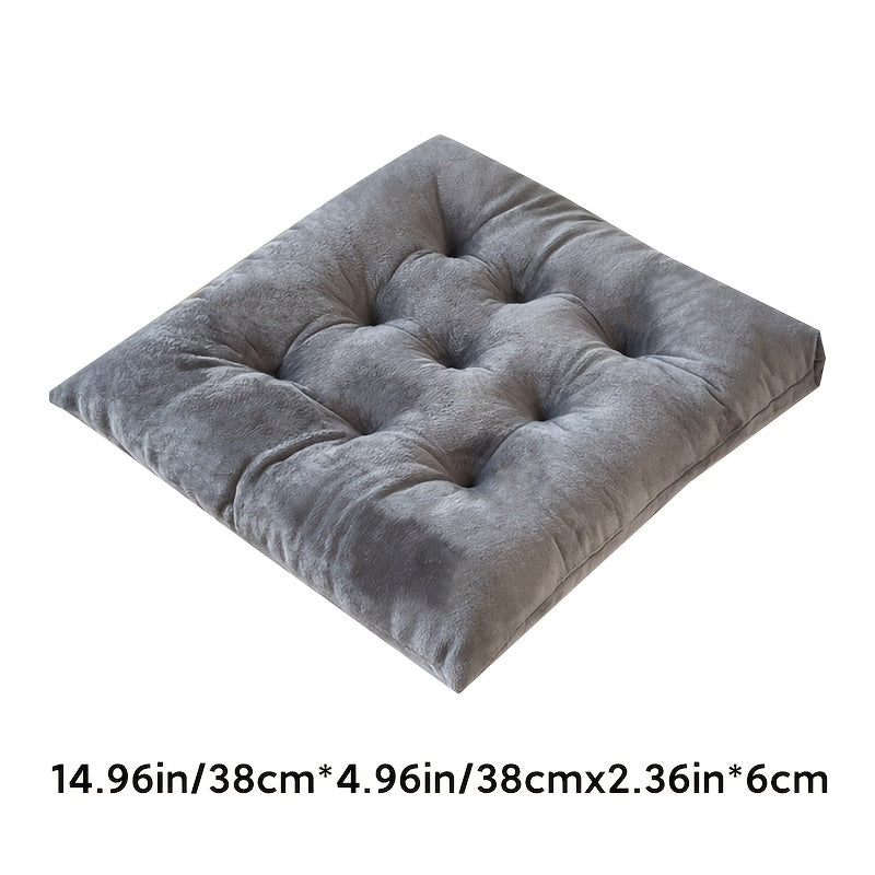 Coussin de chaise en velours 38x38, 6 cm d'épaisseur, par six