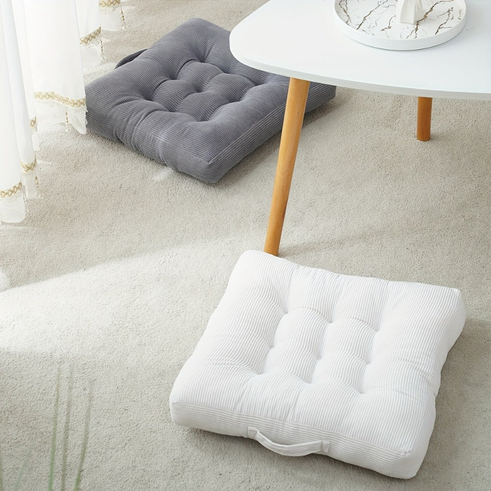 Coussin de chaise velours à grosses côtes 50x50, par deux