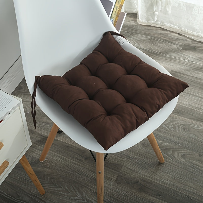 Coussin de chaise vert clair 40x40 cm, lot de 5 capitonnés