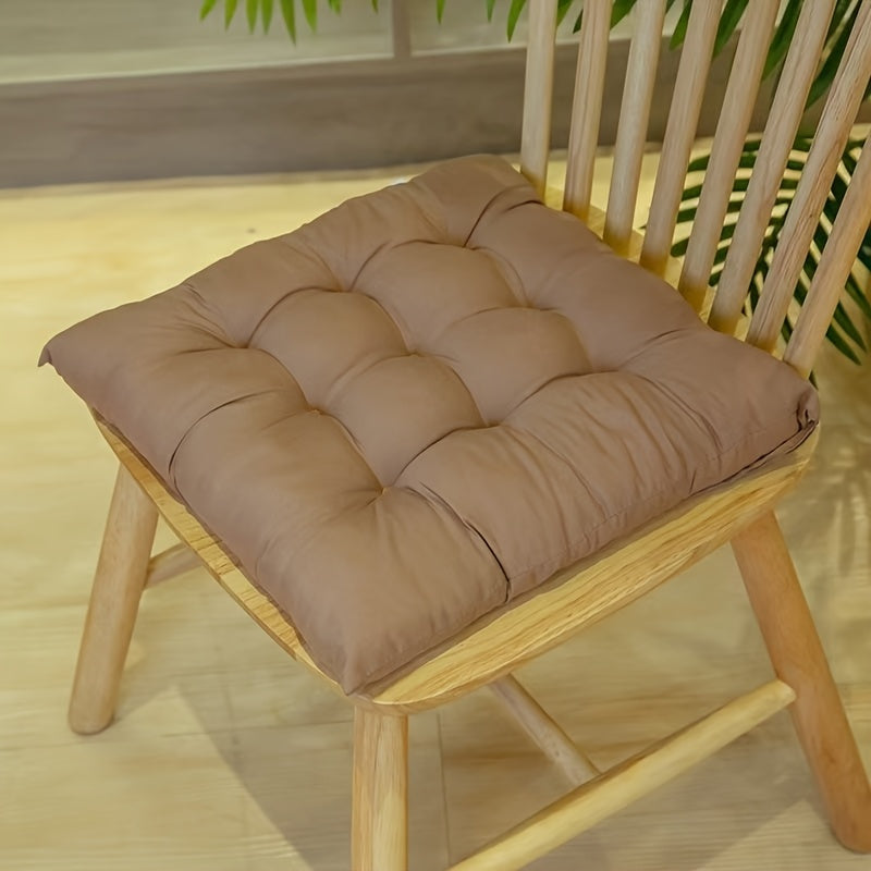 Coussin de chaise vert clair 40x40 cm, lot de 5 capitonnés