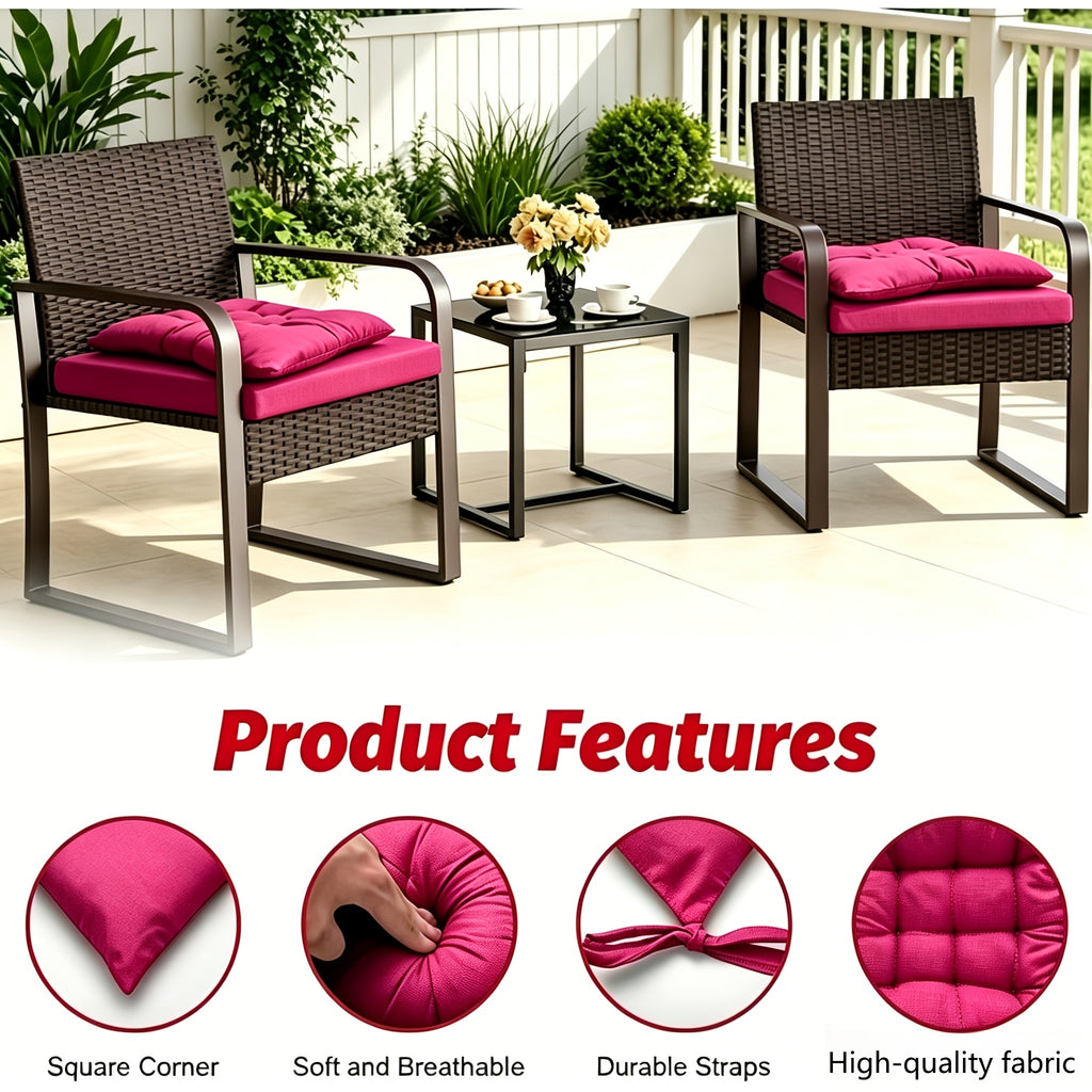Coussin de chaise en tricot double, lot de 2 — vue 4