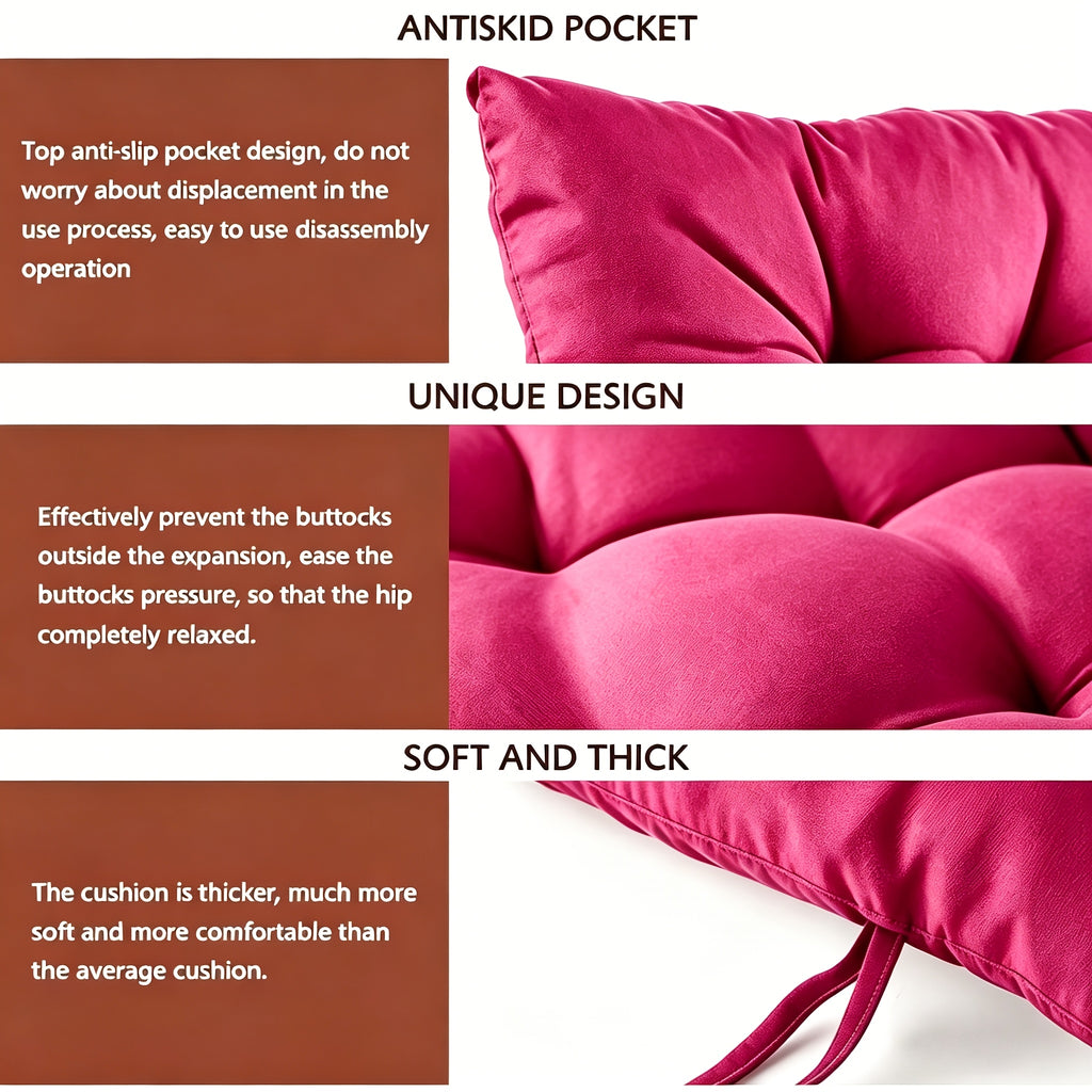 Coussin de chaise en tricot double, lot de 2 — vue 7
