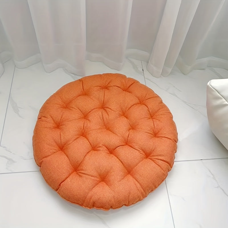 Coussin de sol rond en toile de lin, du Ø 40 au Ø 55 cm