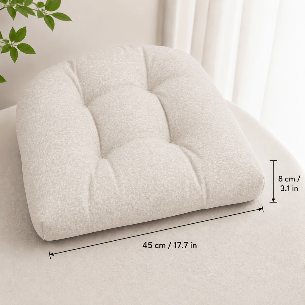 Coussins d'assise d'extérieur 45 cm, lot de 2 enduits PU