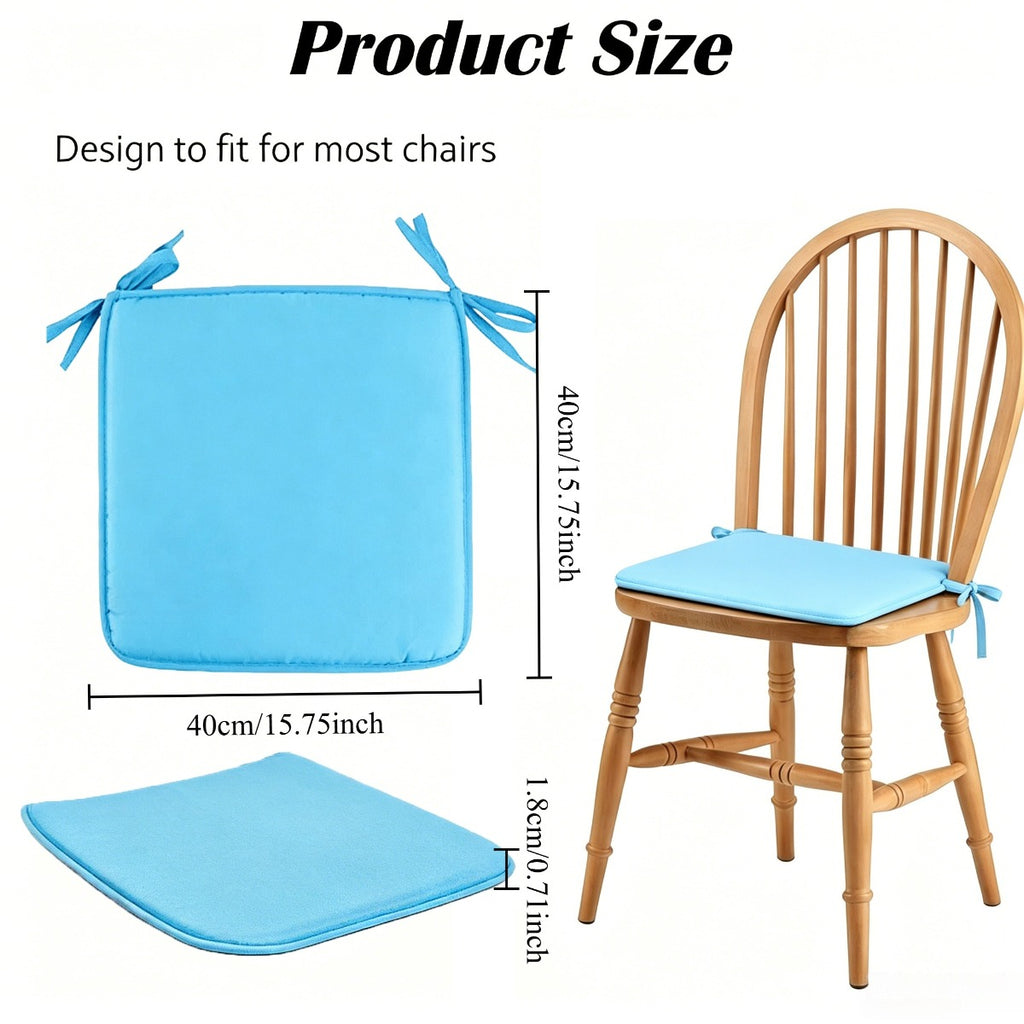 Coussins de chaise de jardin en mousse à mémoire, lot de 4