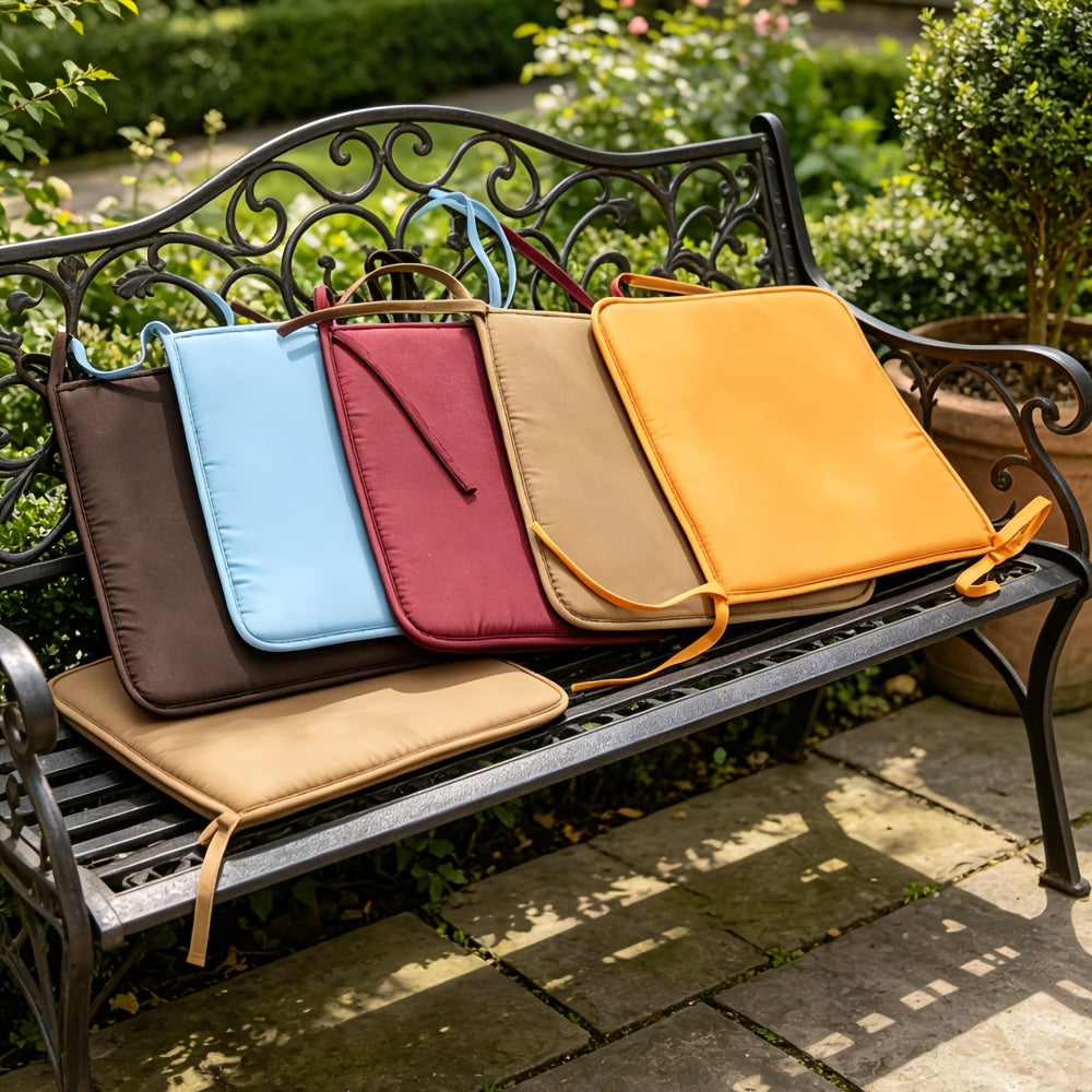 Coussins de chaise de jardin en mousse à mémoire, lot de 4