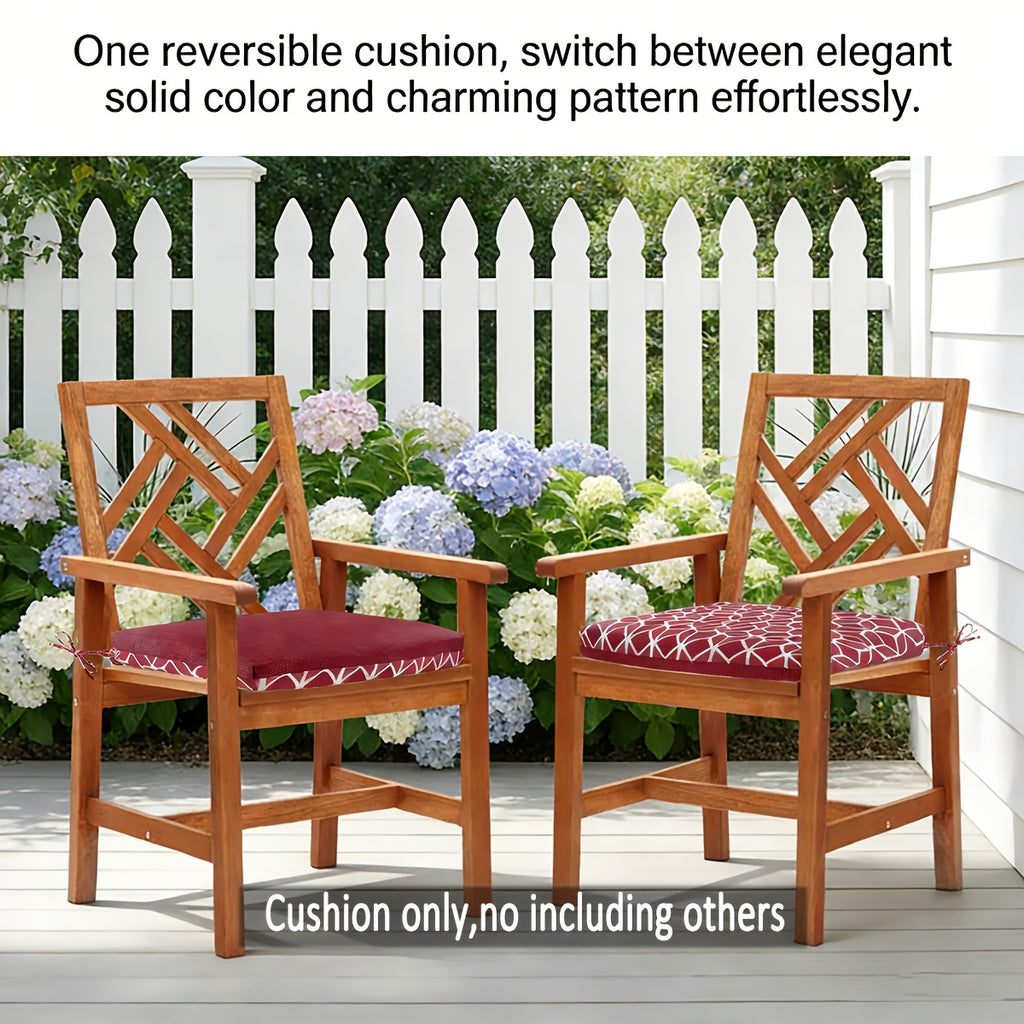Coussins de chaise de jardin réversibles, lot de 2 ou 4