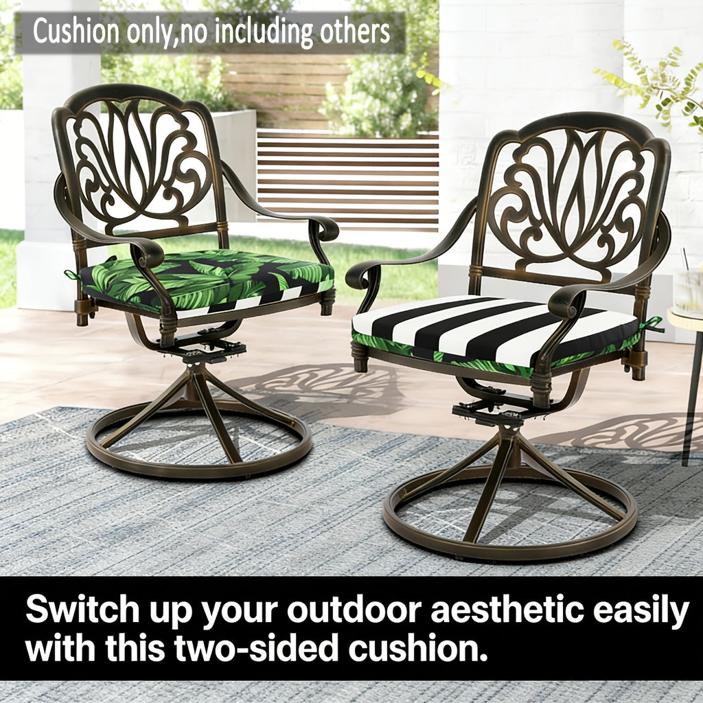 Coussins de chaise de jardin réversibles, lot de 2 ou 4
