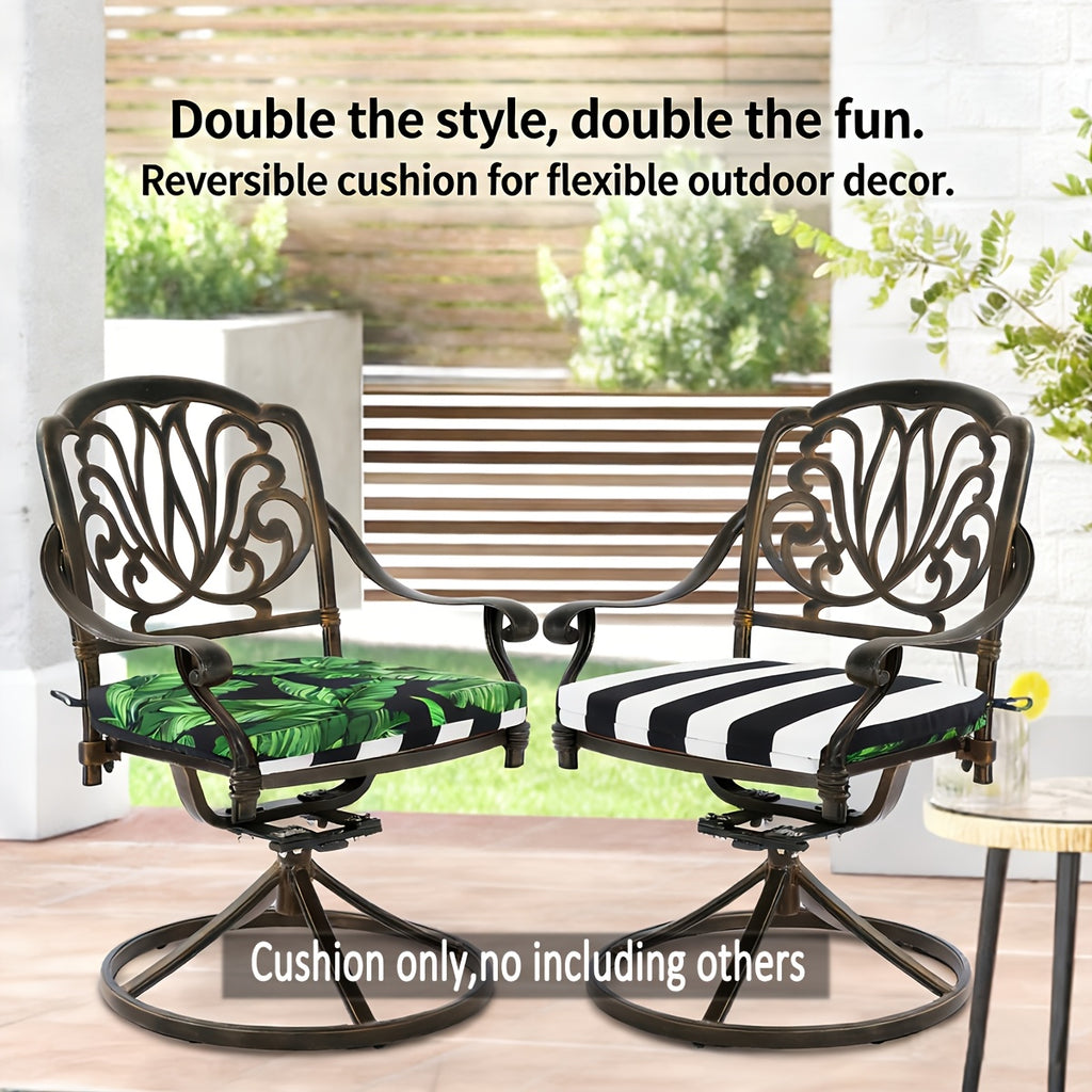 Coussins de chaise de jardin réversibles, lot de 2 ou 4