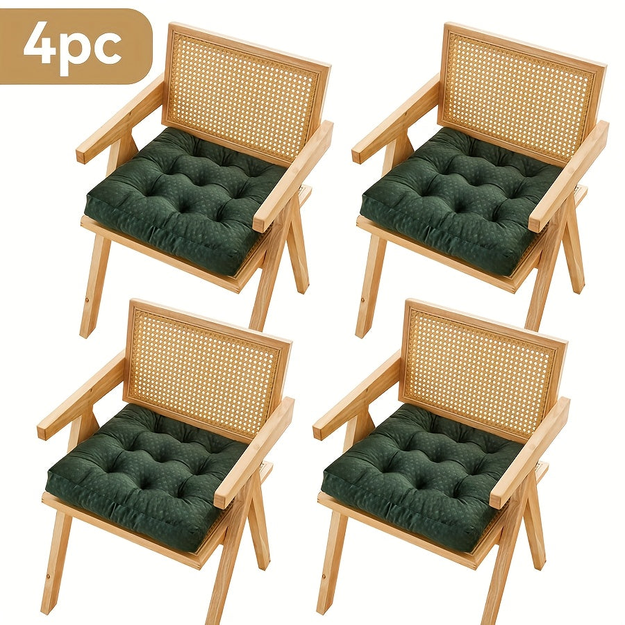 Coussins de chaise épais en peluche courte, lot de 2, 4 ou 6 — vue 12