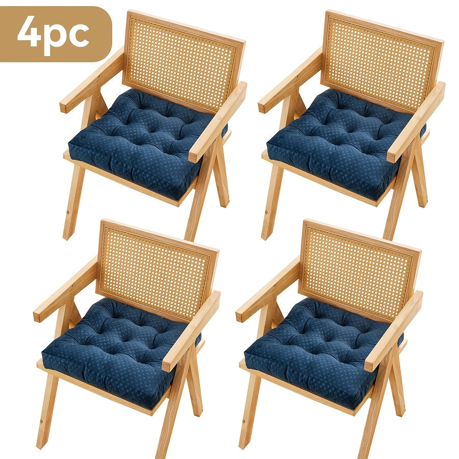 Coussins de chaise épais en peluche courte, lot de 2, 4 ou 6 — vue 15