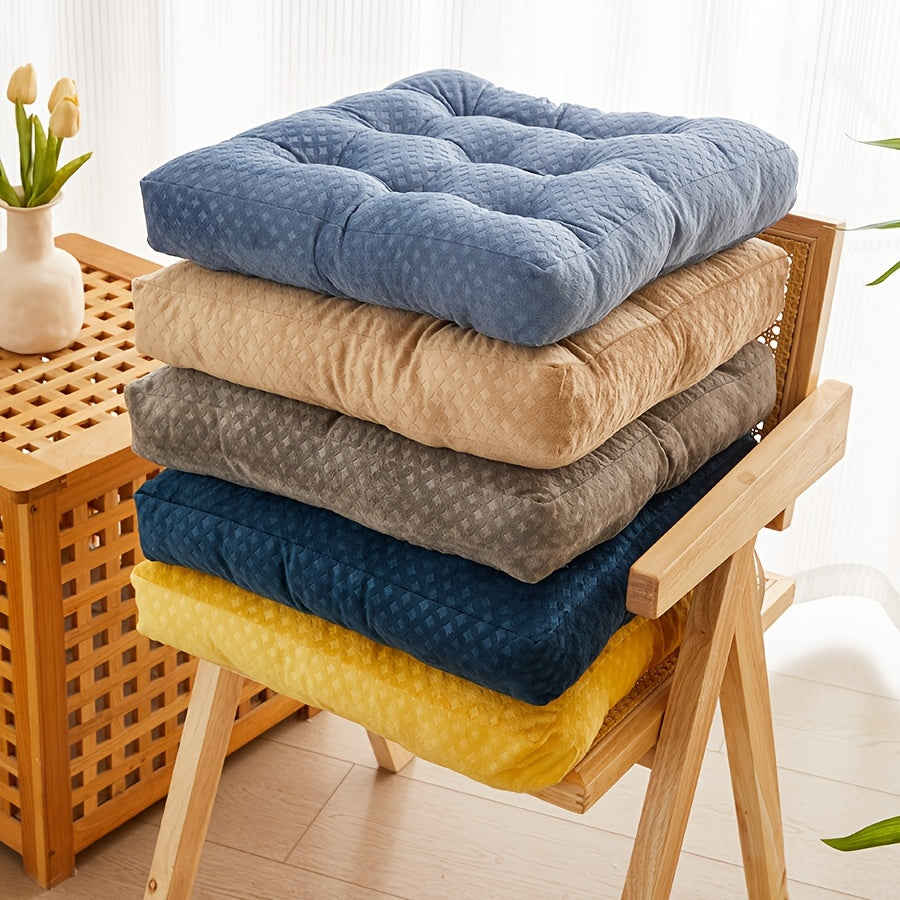 Coussins de chaise épais en peluche courte, lot de 2, 4 ou 6