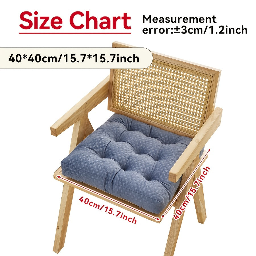Coussins de chaise épais en peluche courte, lot de 2, 4 ou 6