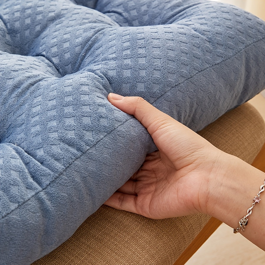 Coussins de chaise épais en peluche courte, lot de 2, 4 ou 6