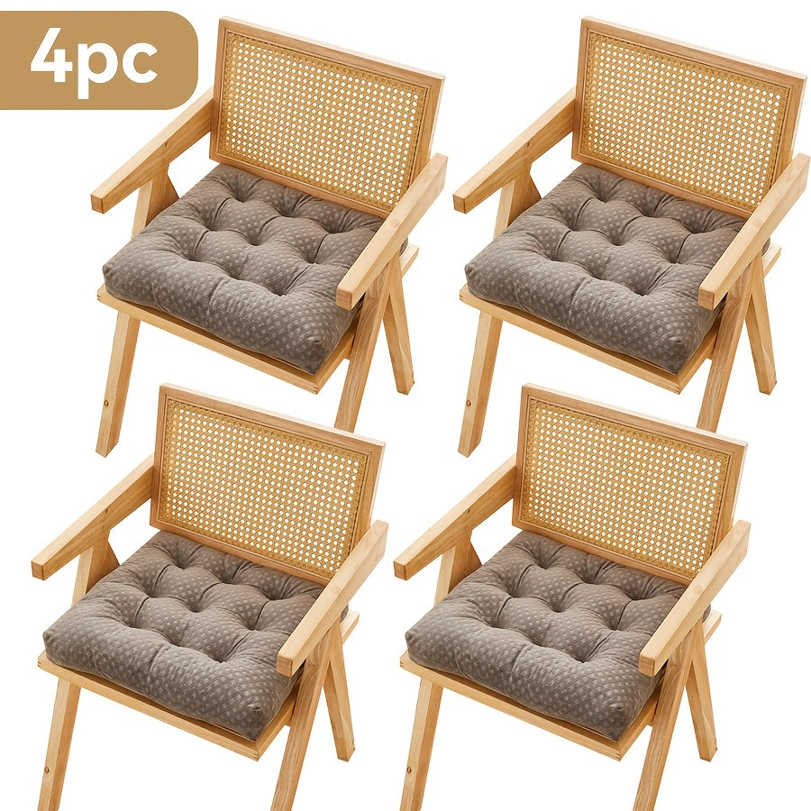 Coussins de chaise épais en peluche courte, lot de 2, 4 ou 6 — vue 3
