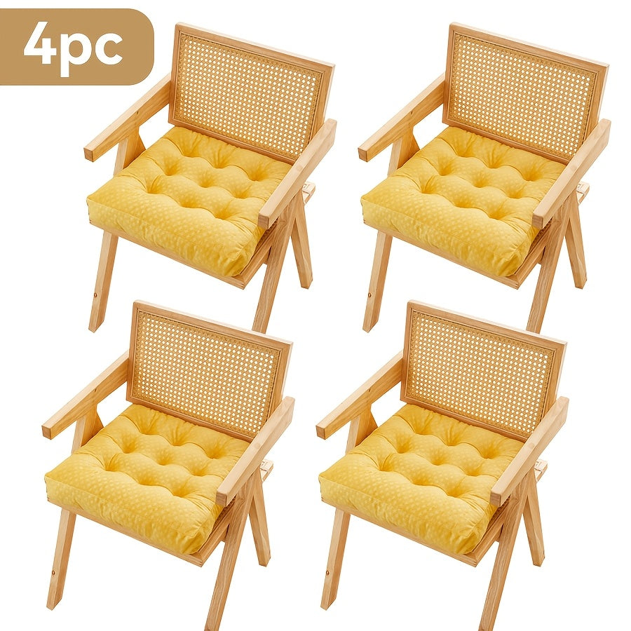 Coussins de chaise épais en peluche courte, lot de 2, 4 ou 6 — vue 6