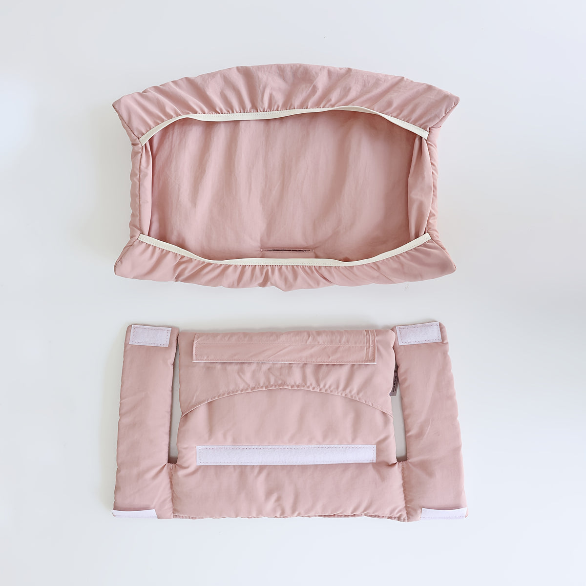 Coussin de chaise haute uni, garde-corps gainé, 4 teintes