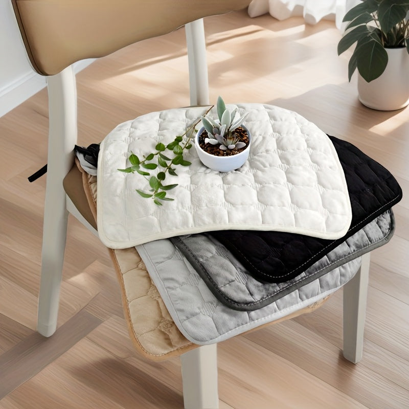 Galette de chaise matelassée fine, 40 x 40 ou 45 x 45 cm