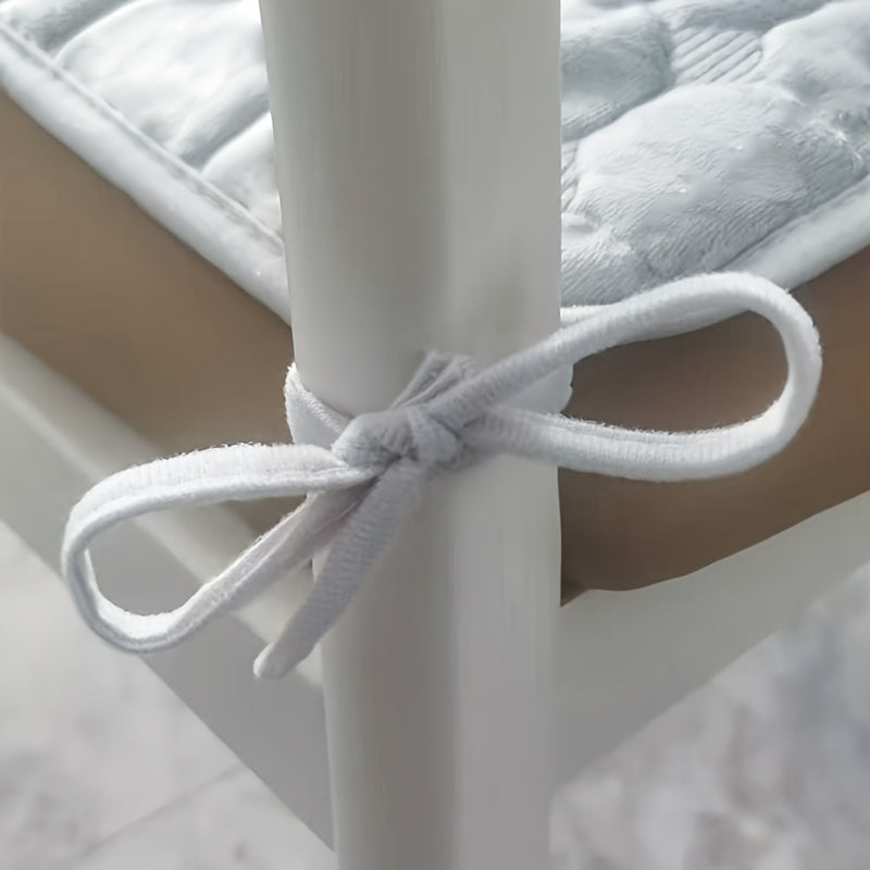 Galette de chaise matelassée fine, 40 x 40 ou 45 x 45 cm