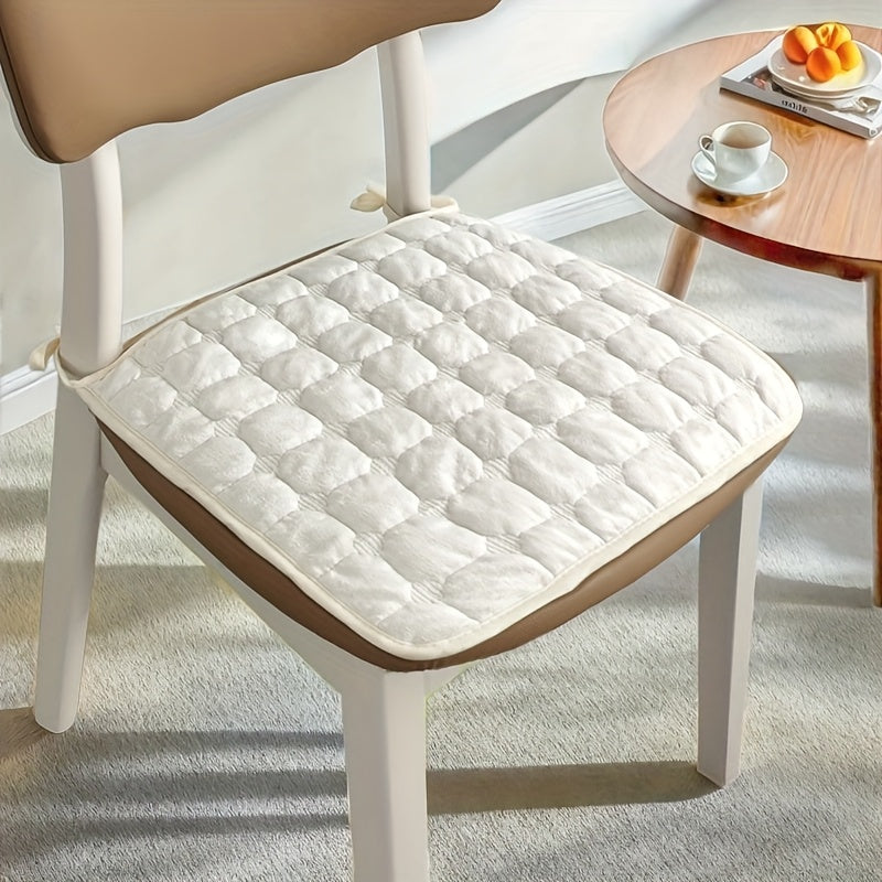 Galette de chaise matelassée fine, 40 x 40 ou 45 x 45 cm