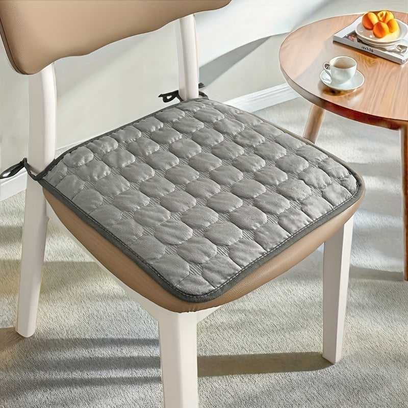 Galette de chaise matelassée fine, 40 x 40 ou 45 x 45 cm
