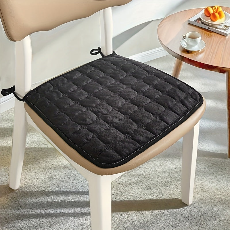 Galette de chaise matelassée fine, 40 x 40 ou 45 x 45 cm