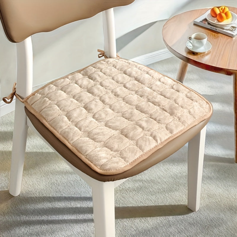 Galette de chaise matelassée fine, 40 x 40 ou 45 x 45 cm