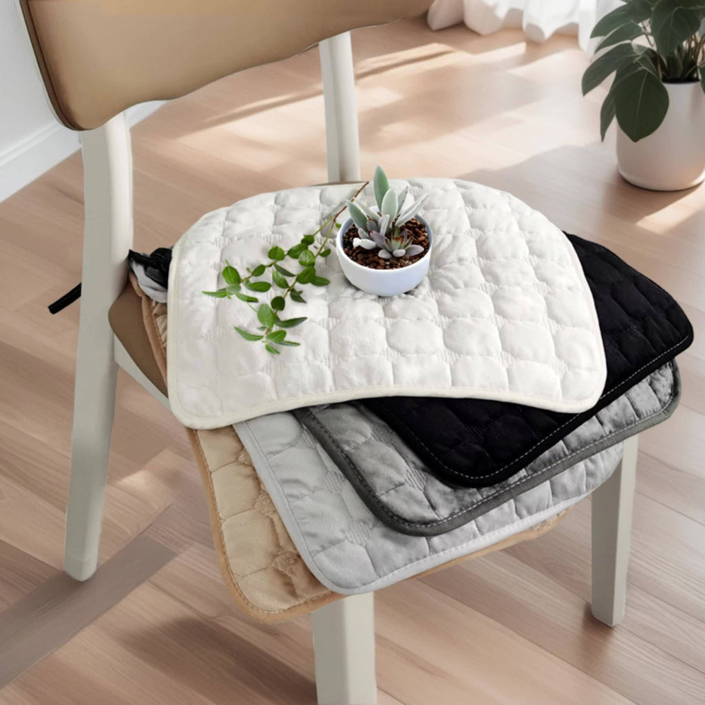Galette de chaise matelassée fine, 40 x 40 ou 45 x 45 cm